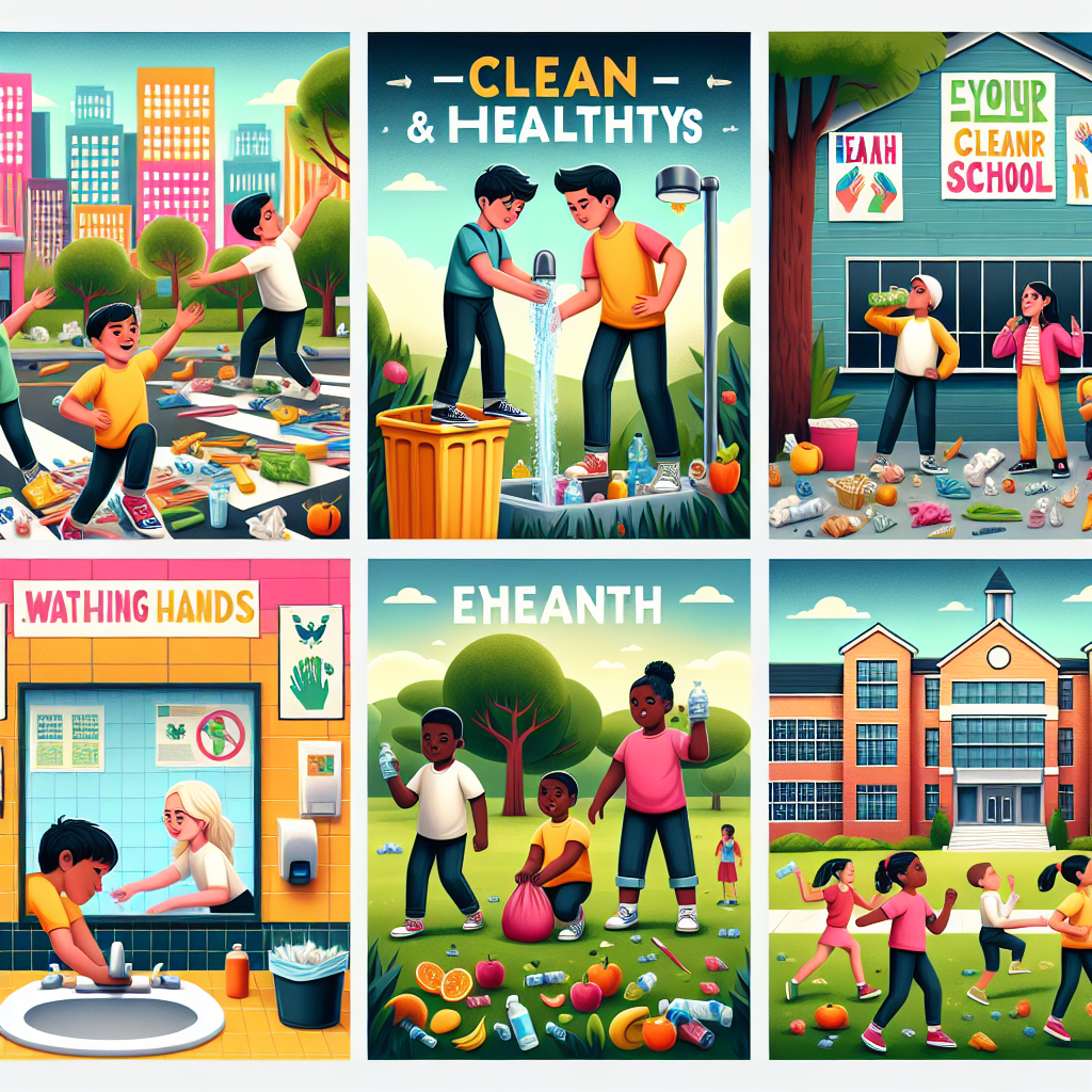 Promoting Clean and Healthy Lifestyles in Schools Through Posters